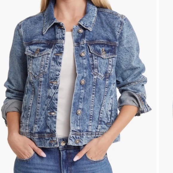 Free People Jean Jacket size M - Picture 1 of 9